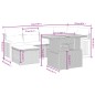 vidaXL 6-tlg. Garten-Sofagarnitur mit Kissen Schwarz Poly Rattan vidaXL 6-tlg. Garten-Sofagarnitur mit Kissen Schwarz Poly Rattan
