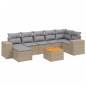 vidaXL 8-tlg. Garten-Sofagarnitur mit Kissen Beige Poly Rattan vidaXL 8-tlg. Garten-Sofagarnitur mit Kissen Beige Poly Rattan