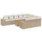 vidaXL 11-tlg. Garten-Sofagarnitur mit Kissen Beige Poly Rattan vidaXL 11-tlg. Garten-Sofagarnitur mit Kissen Beige Poly Rattan