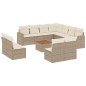 vidaXL 12-tlg. Garten-Sofagarnitur mit Kissen Beige Poly Rattan vidaXL 12-tlg. Garten-Sofagarnitur mit Kissen Beige Poly Rattan