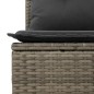 vidaXL 10-tlg. Garten-Sofagarnitur mit Kissen Grau Poly Rattan vidaXL 10-tlg. Garten-Sofagarnitur mit Kissen Grau Poly Rattan
