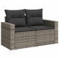 vidaXL 11-tlg. Garten-Sofagarnitur mit Kissen Grau Poly Rattan vidaXL 11-tlg. Garten-Sofagarnitur mit Kissen Grau Poly Rattan