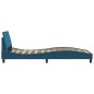 vidaXL Bettgestell mit Kopfteil Blau 100x200 cm Samt vidaXL Bettgestell mit Kopfteil Blau 100x200 cm Samt