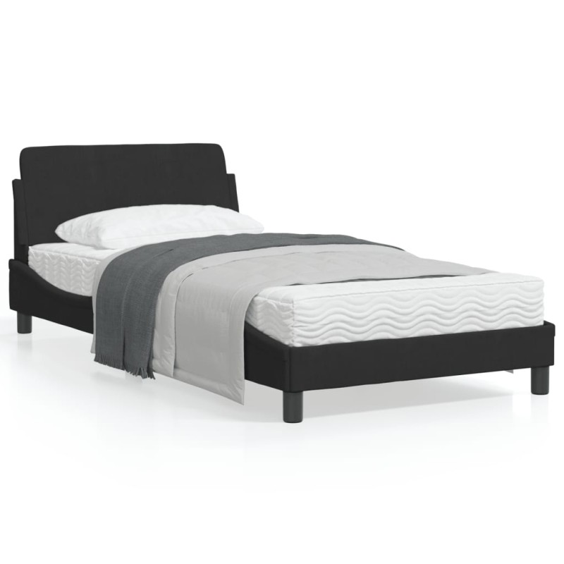 vidaXL Bettgestell mit Kopfteil Schwarz 100x200 cm Samt vidaXL Bettgestell mit Kopfteil Schwarz 100x200 cm Samt