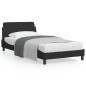 vidaXL Bettgestell mit Kopfteil Schwarz 100x200 cm Samt vidaXL Bettgestell mit Kopfteil Schwarz 100x200 cm Samt