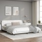 vidaXL Bettgestell mit Kopfteil Weiß 180x200 cm Kunstleder vidaXL Bettgestell mit Kopfteil Weiß 180x200 cm Kunstleder