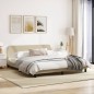vidaXL Bettgestell mit Kopfteil Creme 180x200 cm Stoff vidaXL Bettgestell mit Kopfteil Creme 180x200 cm Stoff