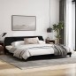 vidaXL Bettgestell mit Kopfteil Schwarz 200x200 cm Stoff vidaXL Bettgestell mit Kopfteil Schwarz 200x200 cm Stoff
