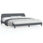 vidaXL Bettgestell mit Kopfteil Dunkelgrau 200x200 cm Samt vidaXL Bettgestell mit Kopfteil Dunkelgrau 200x200 cm Samt