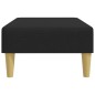 vidaXL Fußhocker Schwarz 77x55x31 cm Stoff vidaXL Fußhocker Schwarz 77x55x31 cm Stoff
