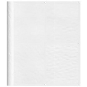 vidaXL Balkon-Sichtschutz Weiß 120x800 cm 100 % Polyester-Oxford
