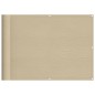 vidaXL Balkon-Sichtschutz Beige 75x1000 cm 100 % Polyester-Oxford vidaXL Balkon-Sichtschutz Beige 75x1000 cm 100 % Polyester-Oxford