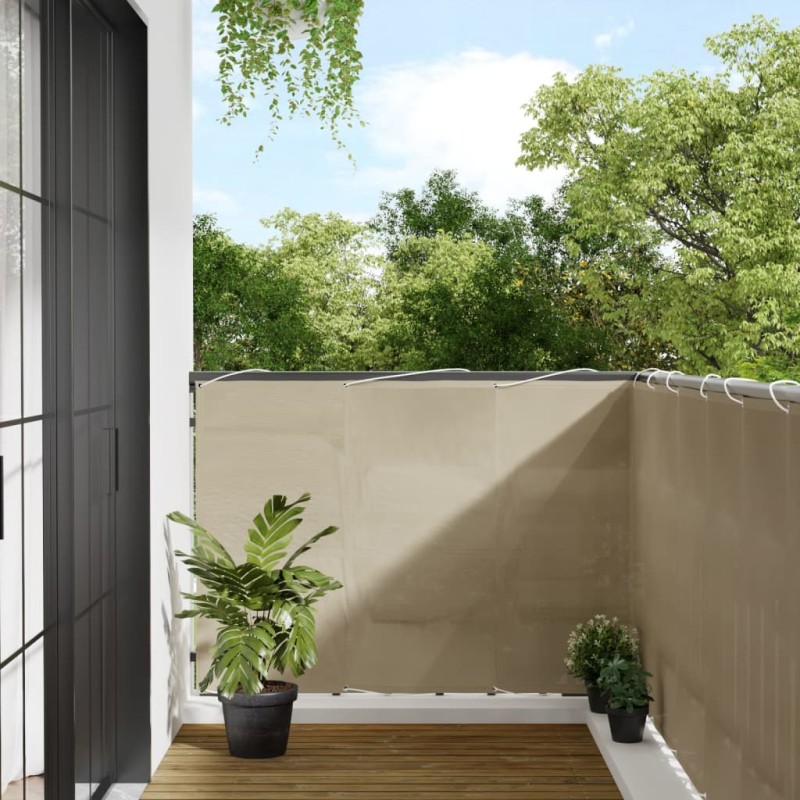 vidaXL Balkon-Sichtschutz Beige 120x1000 cm 100 % Polyester-Oxford vidaXL Balkon-Sichtschutz Beige 120x1000 cm 100 % Polyester-Oxford