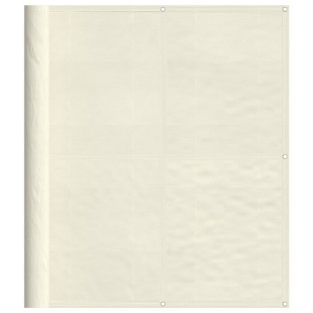 vidaXL Balkon-Sichtschutz Creme 120x700 cm 100 % Polyester-Oxford