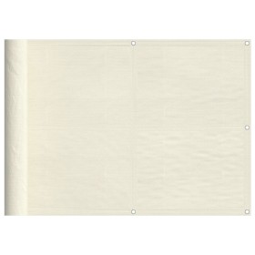vidaXL Balkon-Sichtschutz Creme 75x1000 cm 100 % Polyester-Oxford