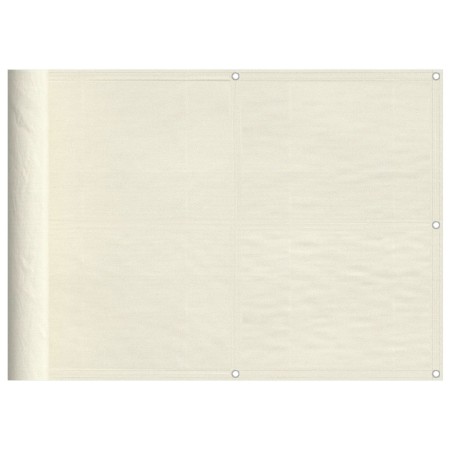 vidaXL Balkon-Sichtschutz Creme 75x1000 cm 100 % Polyester-Oxford