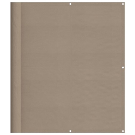 vidaXL Balkon-Sichtschutz Taupe 120x1000 cm 100 % Polyester-Oxford