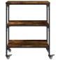 vidaXL Küchenwagen Räuchereiche 60x41x76 cm Holzwerkstoff vidaXL Küchenwagen Räuchereiche 60x41x76 cm Holzwerkstoff