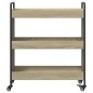 vidaXL Küchenwagen Sonoma-Eiche 70x30x82 cm Holzwerkstoff vidaXL Küchenwagen Sonoma-Eiche 70x30x82 cm Holzwerkstoff