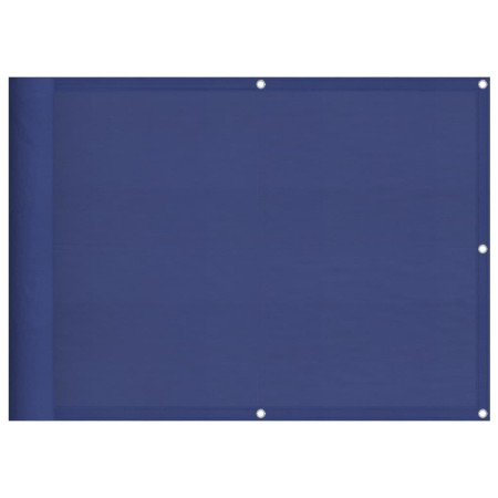 vidaXL Balkon-Sichtschutz Blau 75x1000 cm 100 % Polyester-Oxford