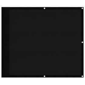 vidaXL Balkon-Sichtschutz Schwarz 90x700 cm 100 % Polyester-Oxford
