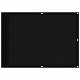 vidaXL Balkon-Sichtschutz Schwarz 75x1000 cm 100 % Polyester-Oxford