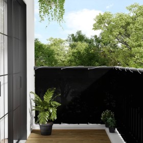 vidaXL Balkon-Sichtschutz Schwarz 120x1000 cm 100 % Polyester-Oxford