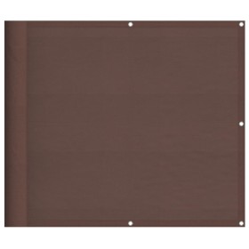 vidaXL Balkon-Sichtschutz Braun 90x700 cm 100 % Polyester-Oxford