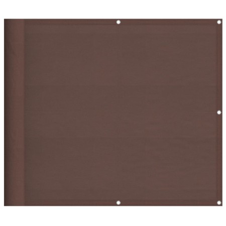 vidaXL Balkon-Sichtschutz Braun 90x700 cm 100 % Polyester-Oxford