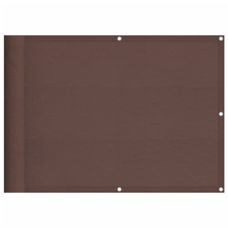 vidaXL Balkon-Sichtschutz Braun 75x700 cm 100 % Polyester-Oxford