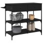 vidaXL Küchenwagen Schwarz 105x42x95 cm Holzwerkstoff vidaXL Küchenwagen Schwarz 105x42x95 cm Holzwerkstoff