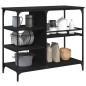 vidaXL Küchenwagen Schwarz 100x45x89,5 cm Holzwerkstoff vidaXL Küchenwagen Schwarz 100x45x89,5 cm Holzwerkstoff
