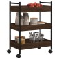 vidaXL Küchenwagen Braun Eichen-Optik 50x30x70 cm Holzwerkstoff vidaXL Küchenwagen Braun Eichen-Optik 50x30x70 cm Holzwerkstoff