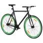 vidaXL Fahrrad mit Festem Gang Schwarz und Grün 700c 51 cm vidaXL Fahrrad mit Festem Gang Schwarz und Grün 700c 51 cm
