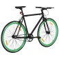 vidaXL Fahrrad mit Festem Gang Schwarz und Grün 700c 51 cm vidaXL Fahrrad mit Festem Gang Schwarz und Grün 700c 51 cm
