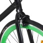 vidaXL Fahrrad mit Festem Gang Schwarz und Grün 700c 51 cm vidaXL Fahrrad mit Festem Gang Schwarz und Grün 700c 51 cm