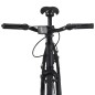 vidaXL Fahrrad mit Festem Gang Schwarz und Blau 700c 59 cm vidaXL Fahrrad mit Festem Gang Schwarz und Blau 700c 59 cm