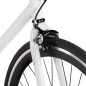 vidaXL Fahrrad mit Festem Gang Weiß und Schwarz 700c 55 cm vidaXL Fahrrad mit Festem Gang Weiß und Schwarz 700c 55 cm