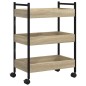 vidaXL Küchenwagen Sonoma-Eiche 50x30x70 cm Holzwerkstoff vidaXL Küchenwagen Sonoma-Eiche 50x30x70 cm Holzwerkstoff