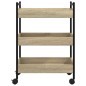 vidaXL Küchenwagen Sonoma-Eiche 50x30x70 cm Holzwerkstoff vidaXL Küchenwagen Sonoma-Eiche 50x30x70 cm Holzwerkstoff