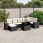 vidaXL 8-tlg. Garten-Sofagarnitur mit Kissen Schwarz Poly Rattan vidaXL 8-tlg. Garten-Sofagarnitur mit Kissen Schwarz Poly Rattan