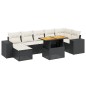 vidaXL 8-tlg. Garten-Sofagarnitur mit Kissen Schwarz Poly Rattan vidaXL 8-tlg. Garten-Sofagarnitur mit Kissen Schwarz Poly Rattan