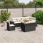 vidaXL 9-tlg. Garten-Sofagarnitur mit Kissen Schwarz Poly Rattan vidaXL 9-tlg. Garten-Sofagarnitur mit Kissen Schwarz Poly Rattan