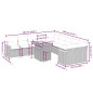 vidaXL 11-tlg. Garten-Sofagarnitur mit Kissen Schwarz Poly Rattan vidaXL 11-tlg. Garten-Sofagarnitur mit Kissen Schwarz Poly Rattan