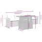vidaXL 5-tlg. Garten-Sofagarnitur mit Kissen Schwarz Poly Rattan vidaXL 5-tlg. Garten-Sofagarnitur mit Kissen Schwarz Poly Rattan