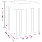 vidaXL Pflanzkübel 45x45x45 cm Massivholz Akazie vidaXL Pflanzkübel 45x45x45 cm Massivholz Akazie