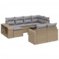 vidaXL 11-tlg. Garten-Sofagarnitur mit Kissen Beige Poly Rattan vidaXL 11-tlg. Garten-Sofagarnitur mit Kissen Beige Poly Rattan