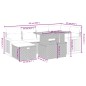 vidaXL 7-tlg. Garten-Sofagarnitur mit Kissen Schwarz Poly Rattan vidaXL 7-tlg. Garten-Sofagarnitur mit Kissen Schwarz Poly Rattan