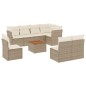 vidaXL 9-tlg. Garten-Sofagarnitur mit Kissen Beige Poly Rattan vidaXL 9-tlg. Garten-Sofagarnitur mit Kissen Beige Poly Rattan