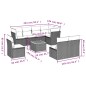 vidaXL 9-tlg. Garten-Sofagarnitur mit Kissen Beige Poly Rattan vidaXL 9-tlg. Garten-Sofagarnitur mit Kissen Beige Poly Rattan